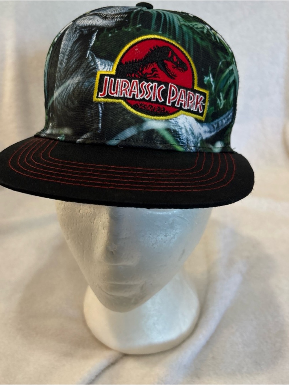 Jurassic Park World Camo Hat  Truckers Movie logo Cap Snapback Adjustable